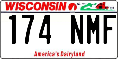 WI license plate 174NMF
