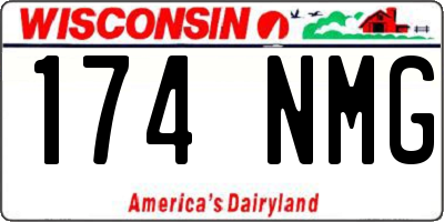 WI license plate 174NMG