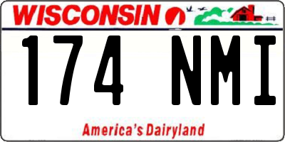 WI license plate 174NMI