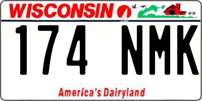 WI license plate 174NMK