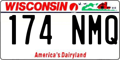 WI license plate 174NMQ