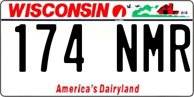 WI license plate 174NMR