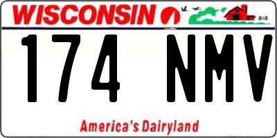 WI license plate 174NMV