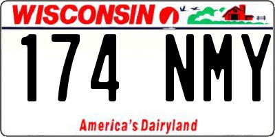 WI license plate 174NMY