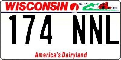 WI license plate 174NNL