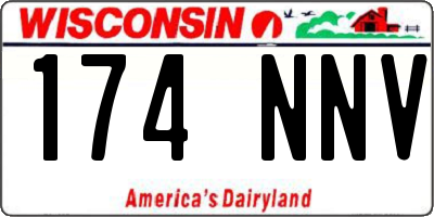 WI license plate 174NNV