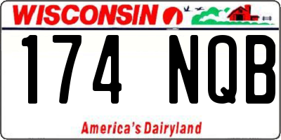 WI license plate 174NQB