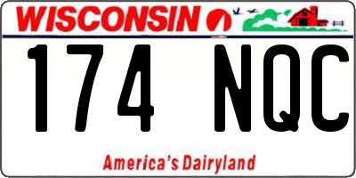 WI license plate 174NQC