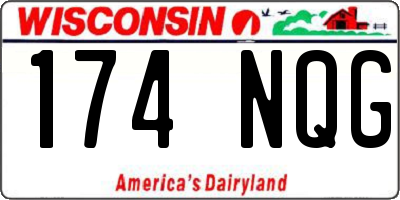 WI license plate 174NQG