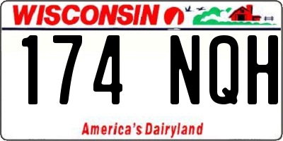 WI license plate 174NQH
