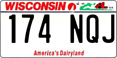 WI license plate 174NQJ