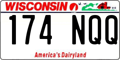 WI license plate 174NQQ