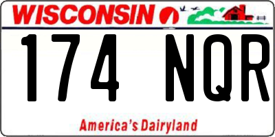 WI license plate 174NQR