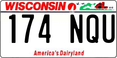 WI license plate 174NQU