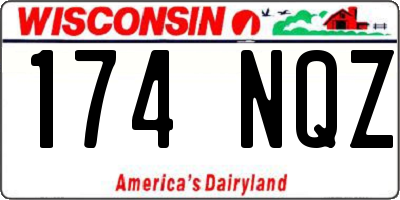 WI license plate 174NQZ