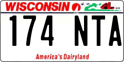 WI license plate 174NTA