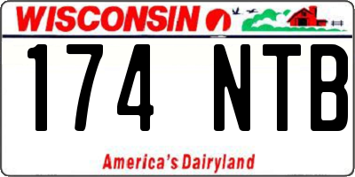 WI license plate 174NTB