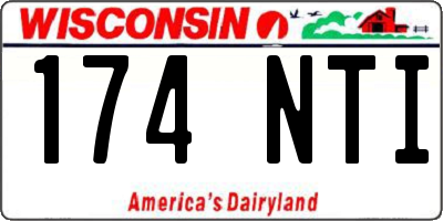 WI license plate 174NTI