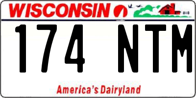 WI license plate 174NTM