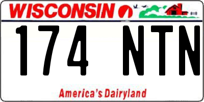 WI license plate 174NTN