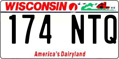 WI license plate 174NTQ