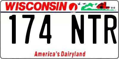 WI license plate 174NTR