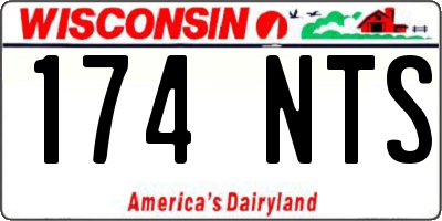 WI license plate 174NTS