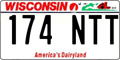 WI license plate 174NTT