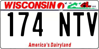 WI license plate 174NTV