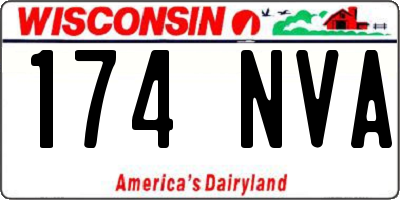 WI license plate 174NVA