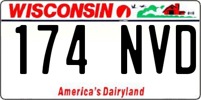 WI license plate 174NVD