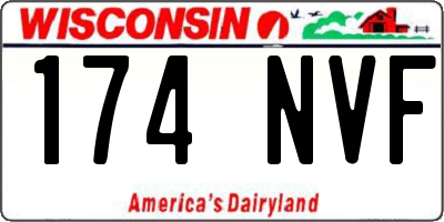 WI license plate 174NVF