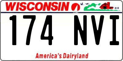WI license plate 174NVI