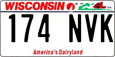WI license plate 174NVK