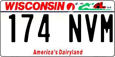 WI license plate 174NVM