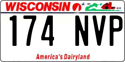 WI license plate 174NVP