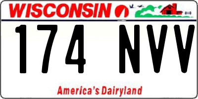 WI license plate 174NVV