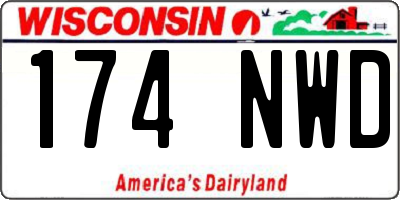 WI license plate 174NWD