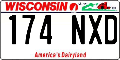 WI license plate 174NXD