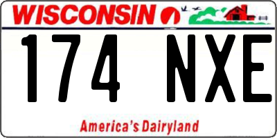 WI license plate 174NXE