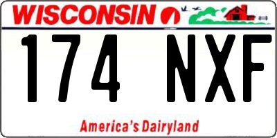 WI license plate 174NXF