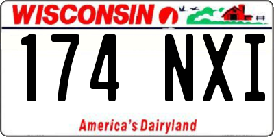 WI license plate 174NXI