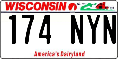 WI license plate 174NYN