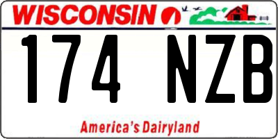 WI license plate 174NZB