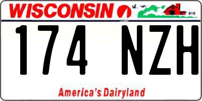 WI license plate 174NZH