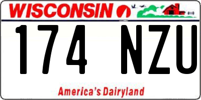 WI license plate 174NZU