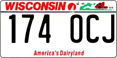 WI license plate 174OCJ
