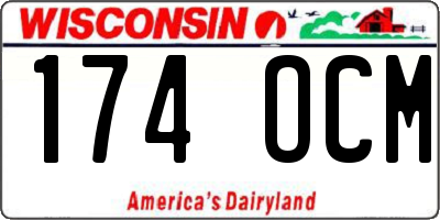 WI license plate 174OCM