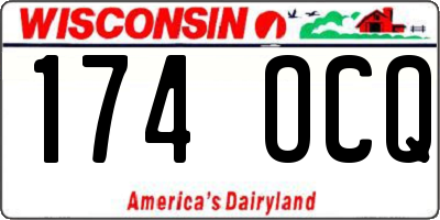 WI license plate 174OCQ