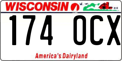 WI license plate 174OCX